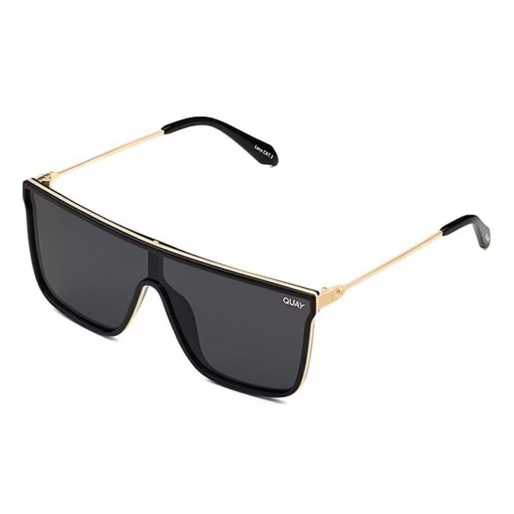 Quay Nightfall Black And Gold Sunglasses